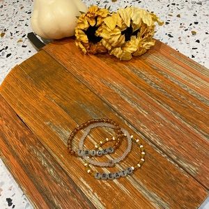 Halloween Themed "Tricks & Treats" Beaded Bracelets | Hand Beaded